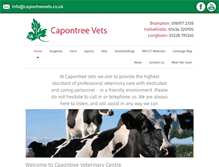Tablet Screenshot of capontreevets.co.uk